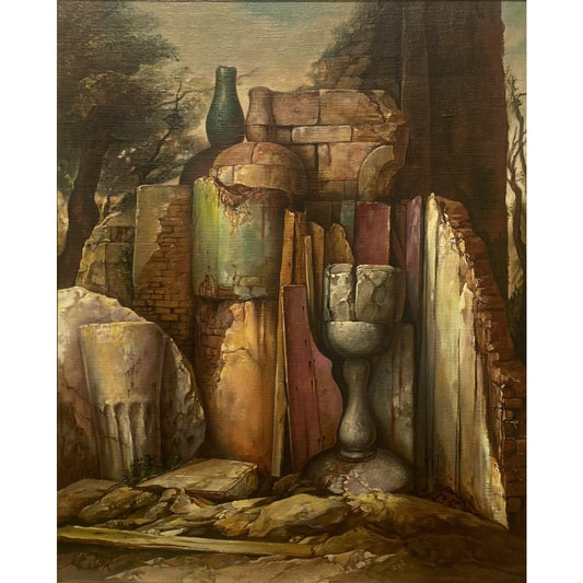 Samuel Bak | Natiurmortas | Drobė, aliejus, 46x38 (63x55)