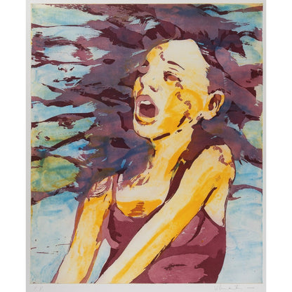 Vilmantas Marcinkevičius | Pažymėta moteris, 2008  | Litografija, 59,5x49,5 (82x67)