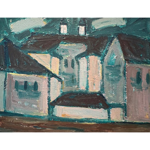 Aloyzas Stasiulevičius | Vilniaus panorama, 1973 | Aliejus, drobė, 70x90 (76x96)