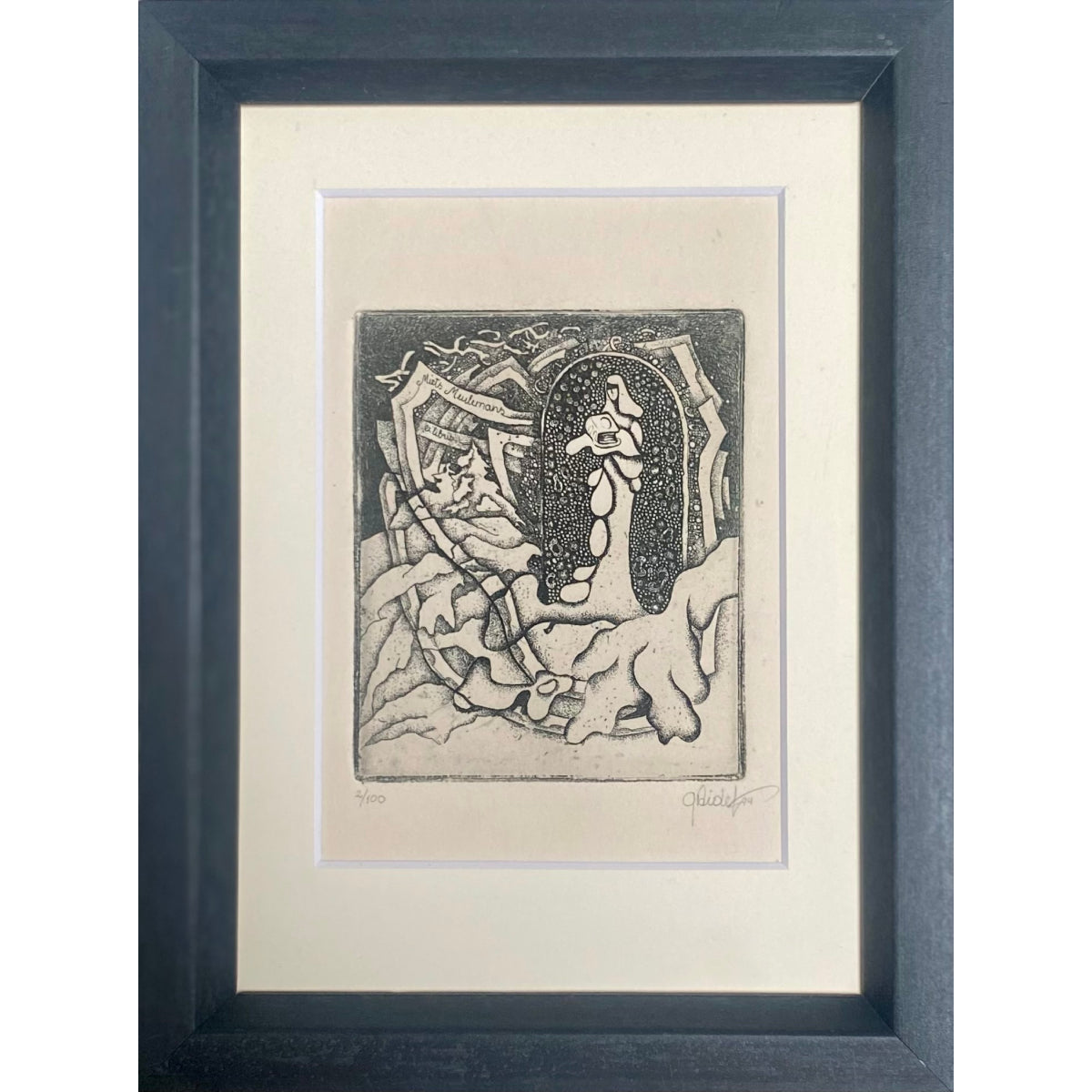 Gražina Didelytė | Ekslibrisas Miets Meulemans, 1994 | Ofortas, 5/100, 9x7,5 (21x16)
