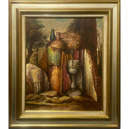 Samuel Bak | Natiurmortas | Drobė, aliejus, 46x38 (63x55)