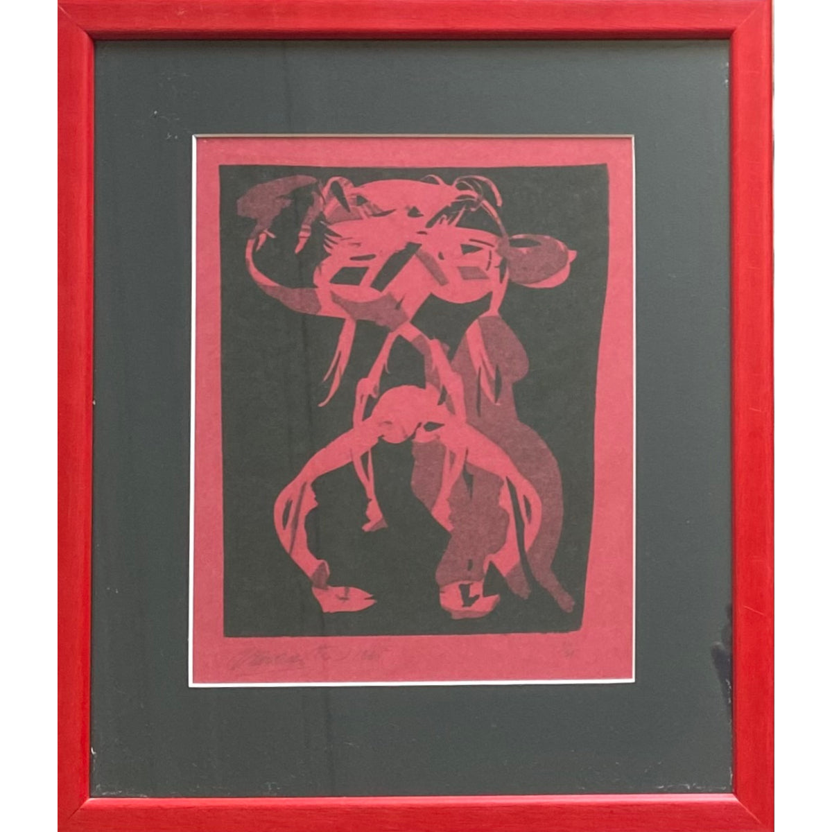 Adolfas Vaičaitis | Brumbies, 1965 | Linocut, 7/35, 21.5x17.9 (38,5x33)