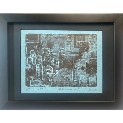 Vincas Kisarauskas | Exprompts, 1969 | Etching, 12x16 (21x27)