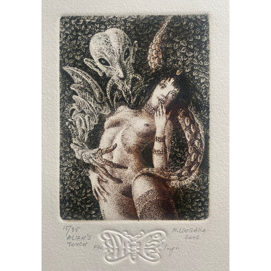 Marius Liugaila | Alien's Touch, 2006 | Etching, Aquatint, 12x8,8 (28x21)