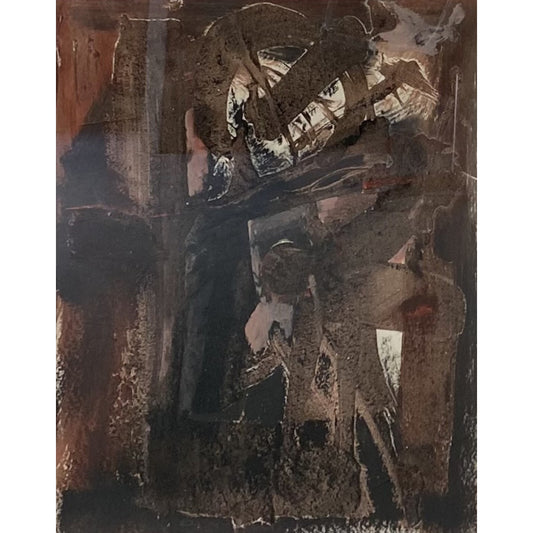Pranas Lapė | Composition with Sand IV, 1985–1995 | Paper, mixed media, sand,, 61x49 (76.5x63.5)