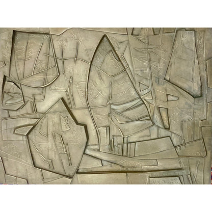 Vytautas Kazimieras Jonynas | Reflections of Time, 1975 | Bronze, 44.5x59.5
