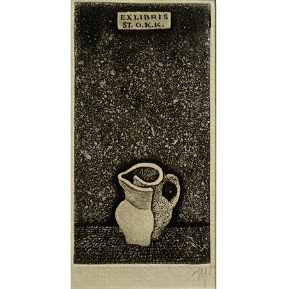 Stasys Eidrigevičius | Ex Libris ST.O.K.K. | Ofort, 9,2x4,8