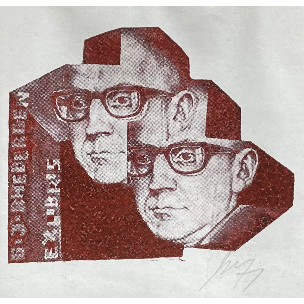 Vincas Kisarauskas | Ex Libris G. J. Rhebergen, 1971 | Etching, 6,5x8 (14.7x14.7)