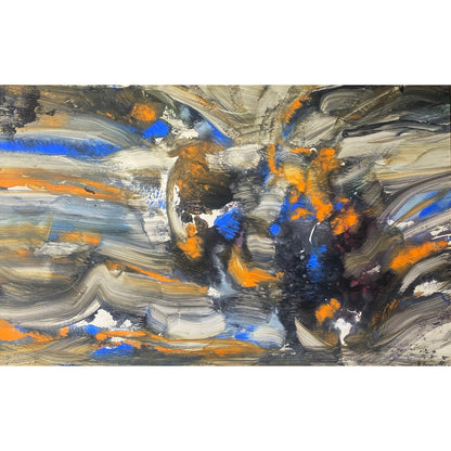 Adomas Galdikas | Abstraction, 1960-1968 | Tempera, cardboard, 71x111 (87x126)