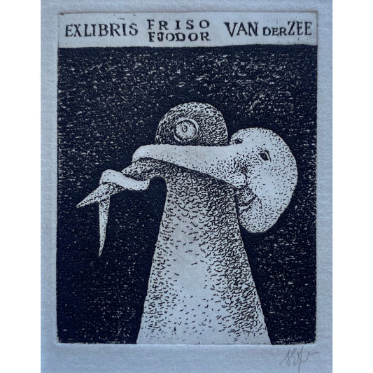 Stasys Eidrigevičius | Ekslibris Friso Fjodor van der Zee | Ofortas, 6,3x4,9