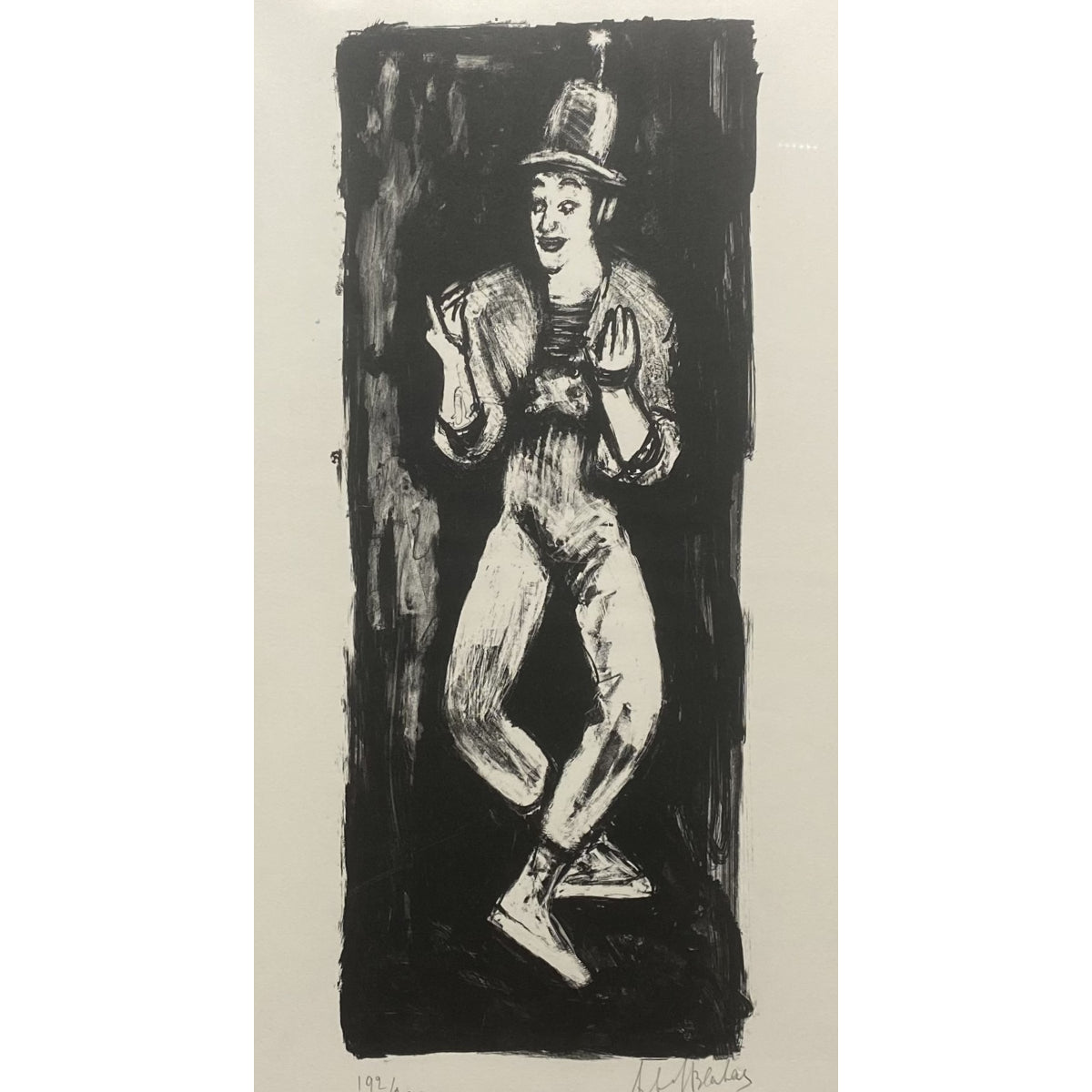 Arbit Blatas | Marcel Marceau | Litografija, 51x20 (68x53)