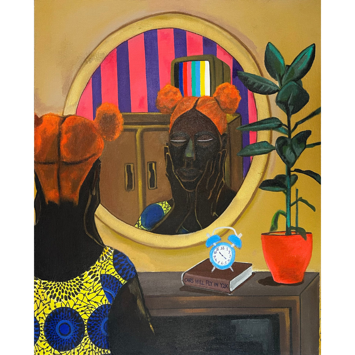 John Madu (Nigeria) | Can't Wait (Before 4pm series), 2018 | Acrylic on canvas, 106x86 (108x88)