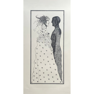 Mikalojus Povilas Vilutis | Couple, 1991 | Lithograph, Ed. 35, 52x24