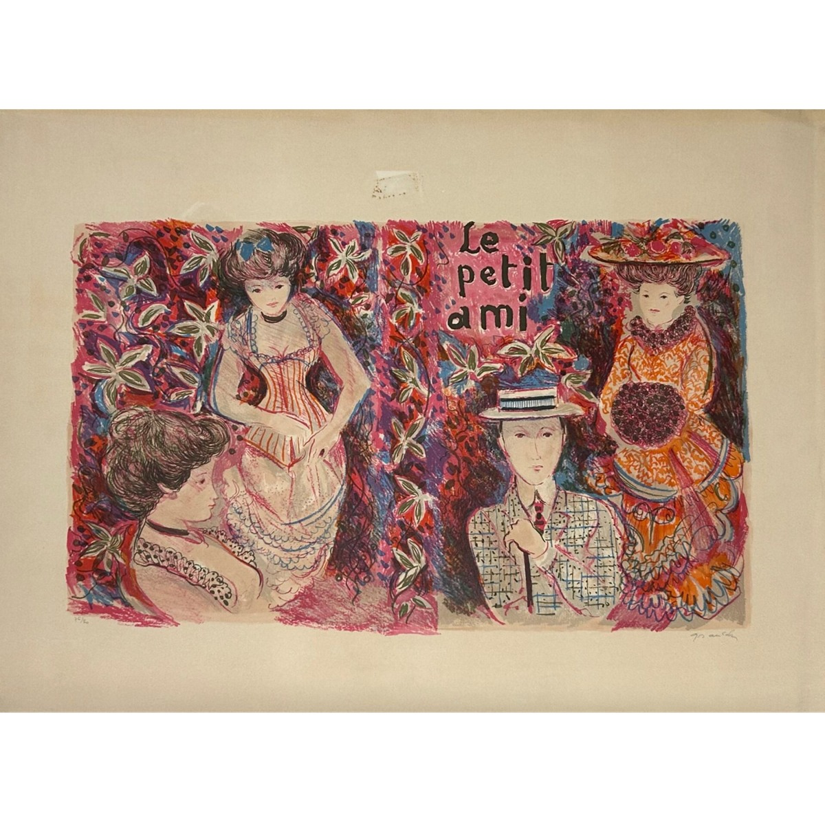 Emilio Grau Sala (Ispanija) | Le Petit ami, 1960 | Litografija, 38x60