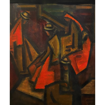 Jonas Rimša | The Red Spirit | Mixed technique, paper, 51x41 (66x56)
