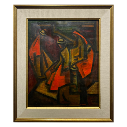 Jonas Rimša | The Red Spirit | Mixed technique, paper, 51x41 (66x56)
