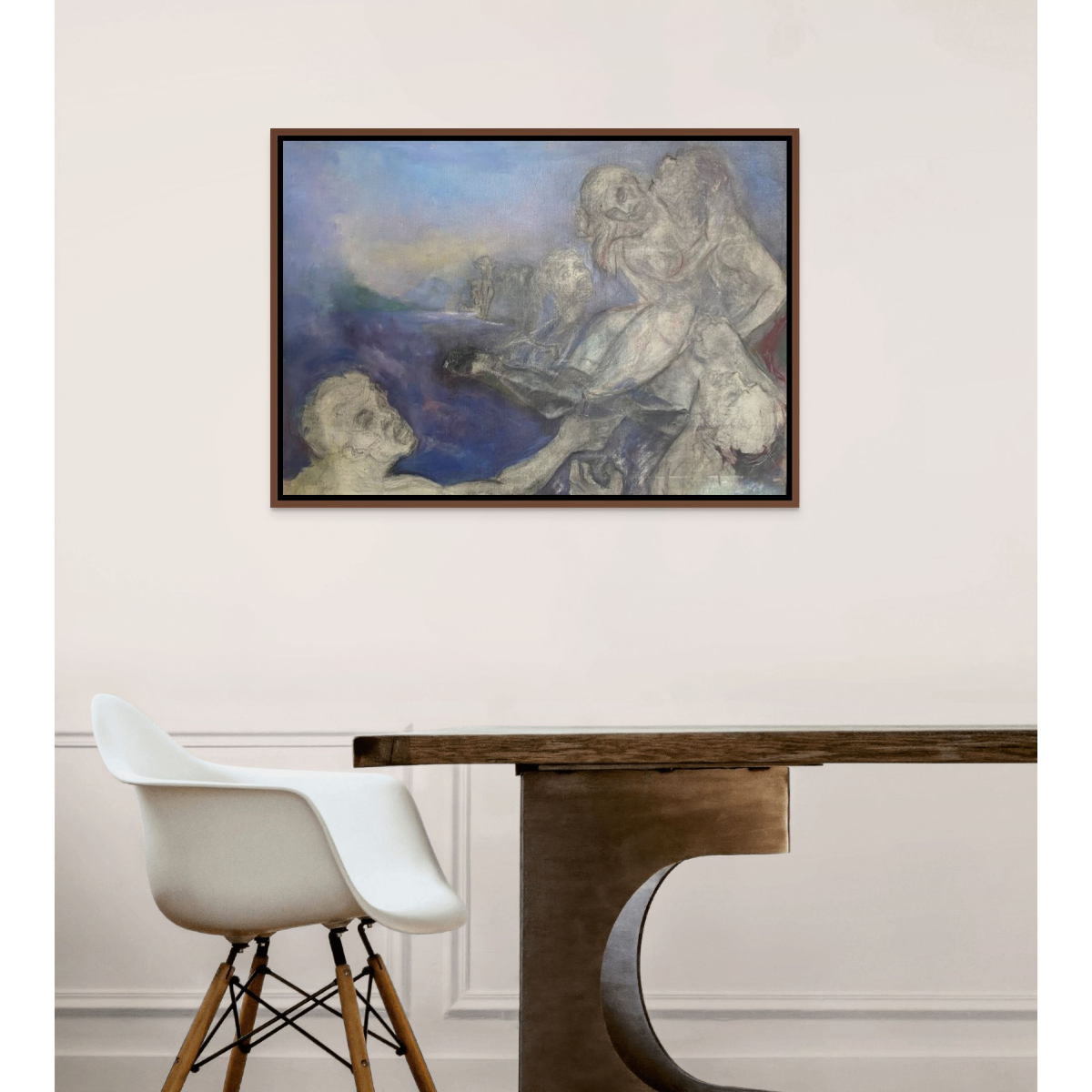 Jonas Rimša | Be pavadinimo, 1977–1978 | Drobė, akrilas, 70×98