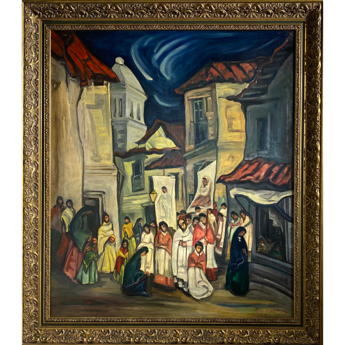 Jonas Rimša | Andų Miserere, a. 1955 | Aliejus, drobė, 105x89 (125x110)