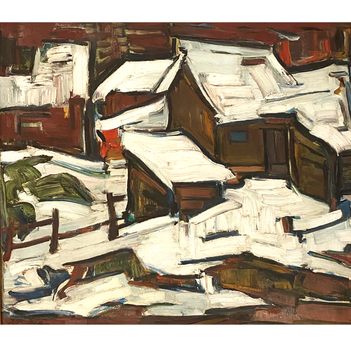Jonas Rimša | Žiema Bariločėje, 1954 | Aliejus, drobė, 60x69 (72x83,5)
