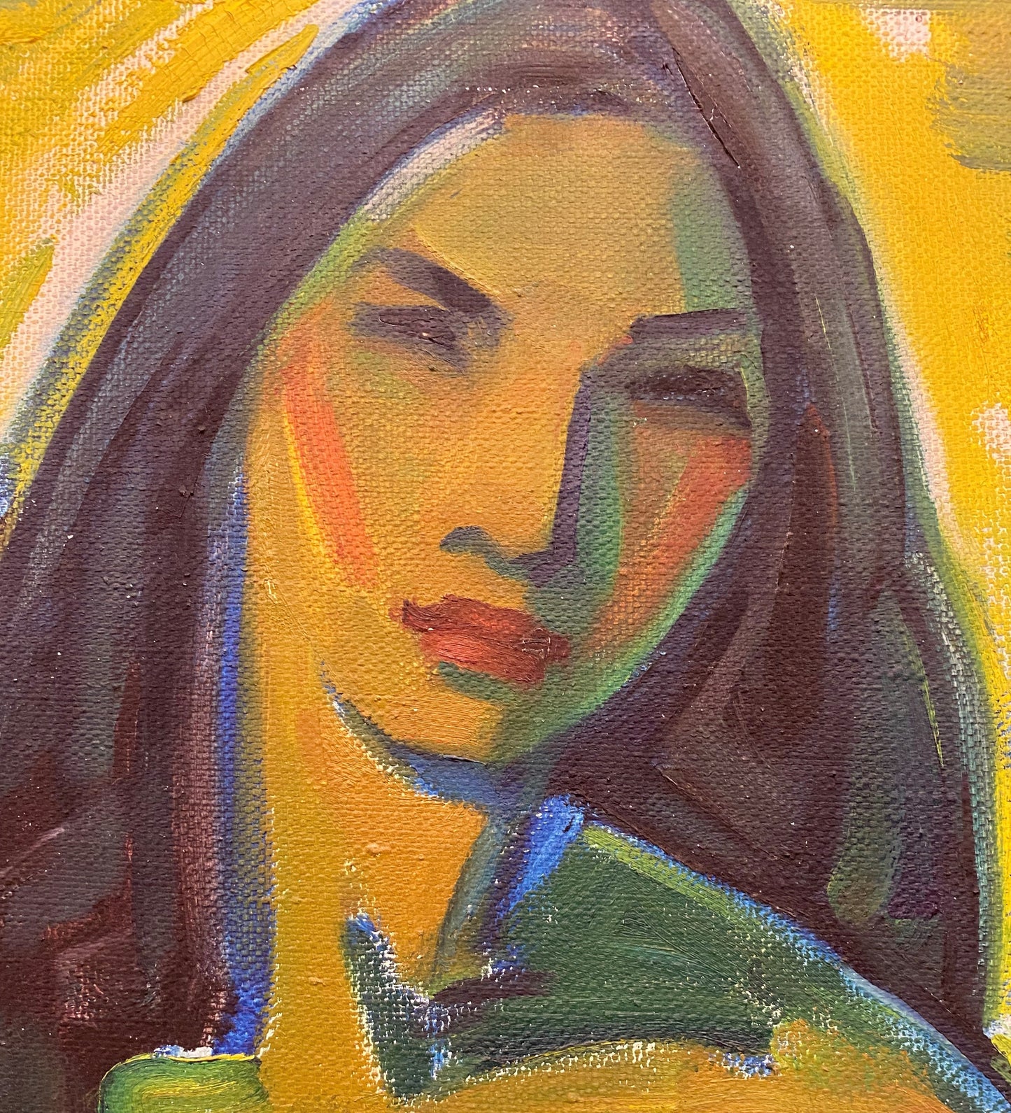 Jonas Rimša | Banista / Mauduolė, 1959 | Aliejus, drobė, 93.5x84.5 (106x97)