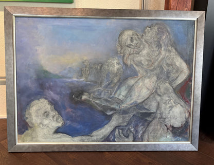 Jonas Rimša | Be pavadinimo, 1977–1978 | Drobė, akrilas, 70×98