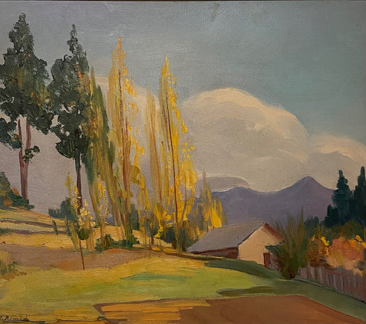 Jonas Rimša | Argentinos peizažas, ~1953-65 | Aliejus, drobė, 57x65 (69x77)