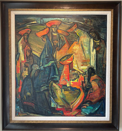 Jonas Rimša | Pachamamos šviesa | Aliejus, drobė, 94x84 (116,5x106,5)