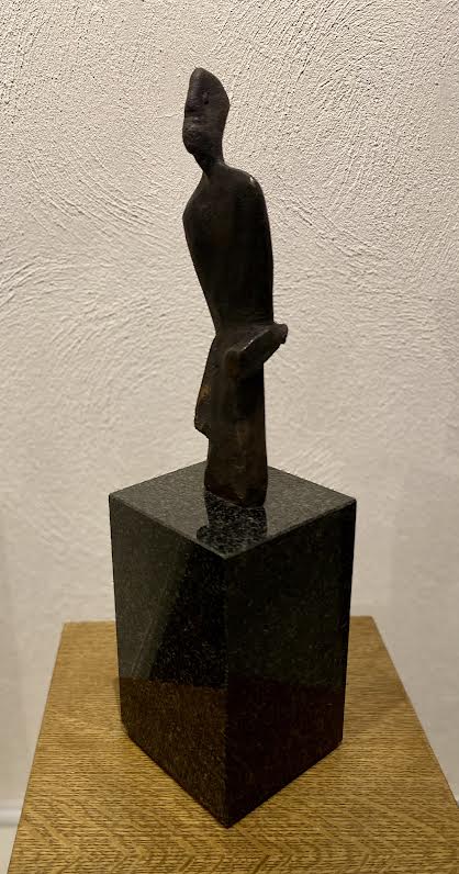 Steponas Šarapovas | Pasvirusi figūra | Bronza, granitas, H:27, su postamentu 47