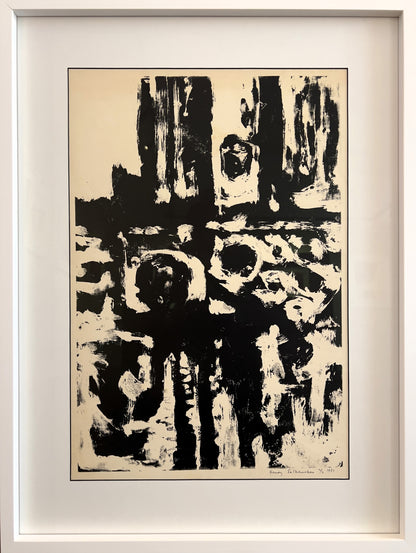 Henry Šalkauskas | Composition, 2/2,  1961 | Serigraph on paper, 58x40 (80x60)