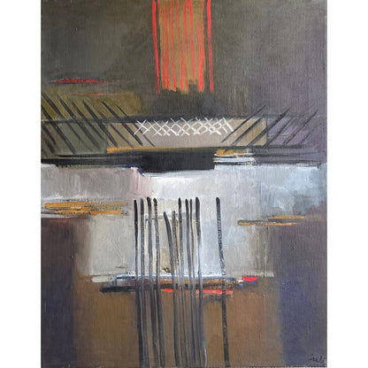Saulė Kisarauskienė | Susikirtimai, 2000-2001 | Drobė, aliejus, 117x92 (122x97)