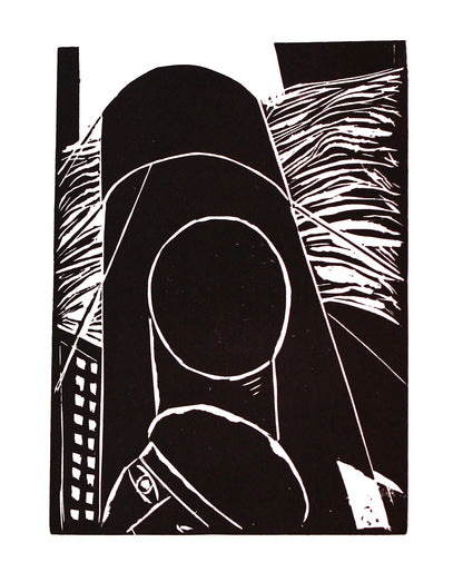 Lasar Segall | Marinheiro com chamine / Jūrininkas ir kaminas, 1924 | Ksilografija, 24x18 (41,5x35)