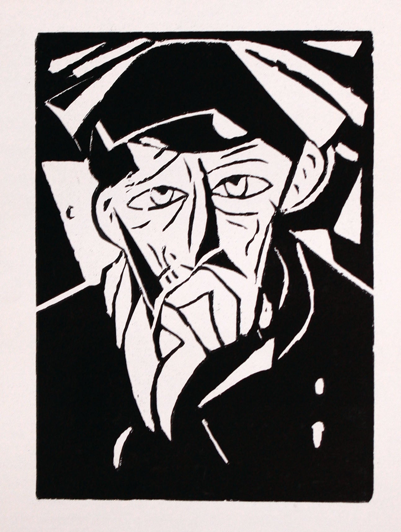 Lasar Segall | Cabeça de russo / Ruso portretas, 1914 | Ksilografija, 22x16 (37,5x32)