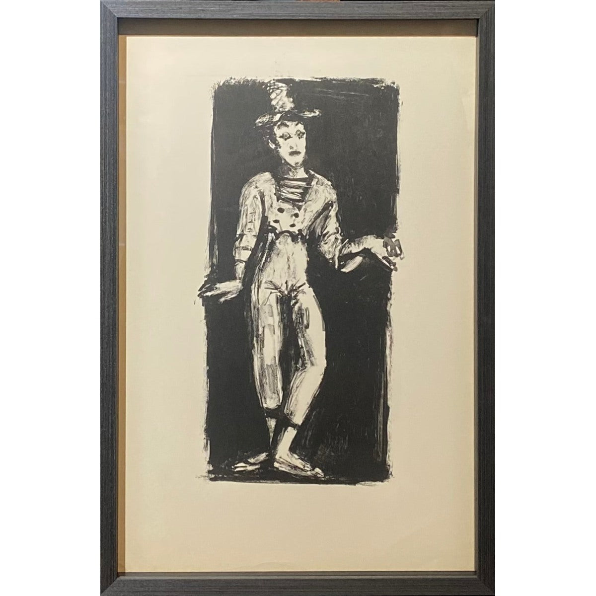 Arbit Blatas | Mimas Marcel Marceau, 1960 | Litografija, 30x13 (52x35)
