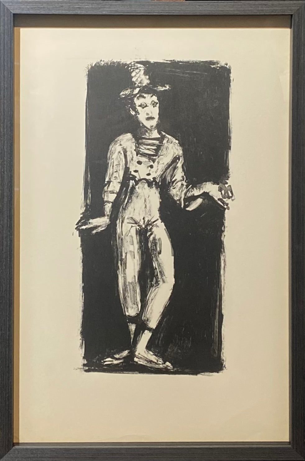 Arbit Blatas | Mime Marcel Marceau, 1960 | Lithography, 30x13 (52x35)