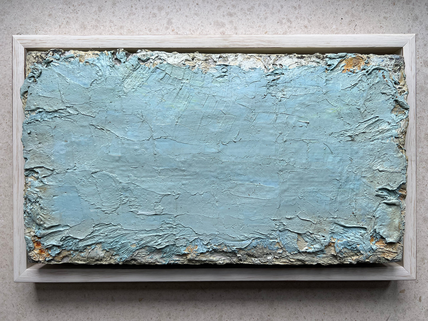 Paulius Šliaupa | Regėjimo lenta, 2015 | Drobė, mišri technika, 19x34 (22,5x37)