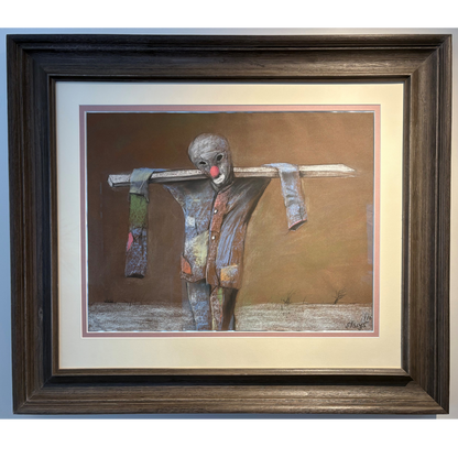 Stasys Eidrigevičius | Scarecrow | Pastel, paper, 50x64.5 (82x95)