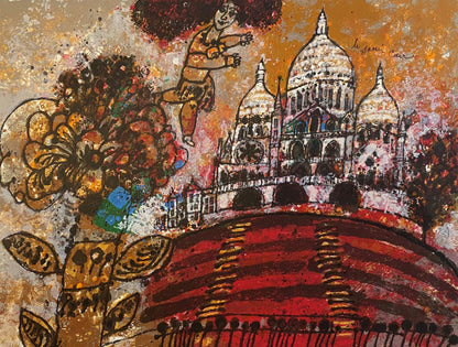 Theo Tobiasse | Le Sacre Coeur from "Paris fleur de bitume", 1976 | 46x56