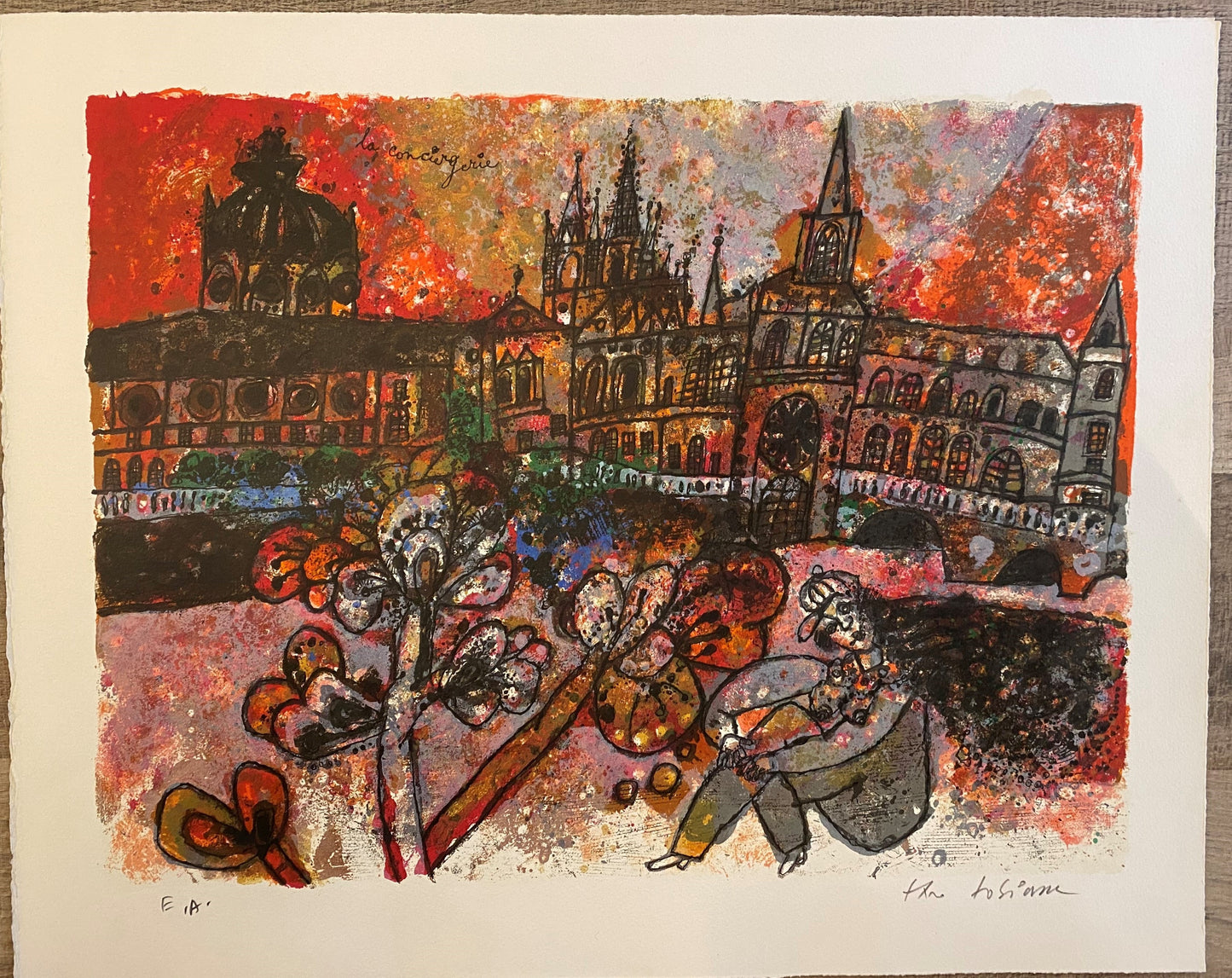 Theo Tobiasse | La Conciergerie from "Paris fleur de bitume", 1976 | 46x56