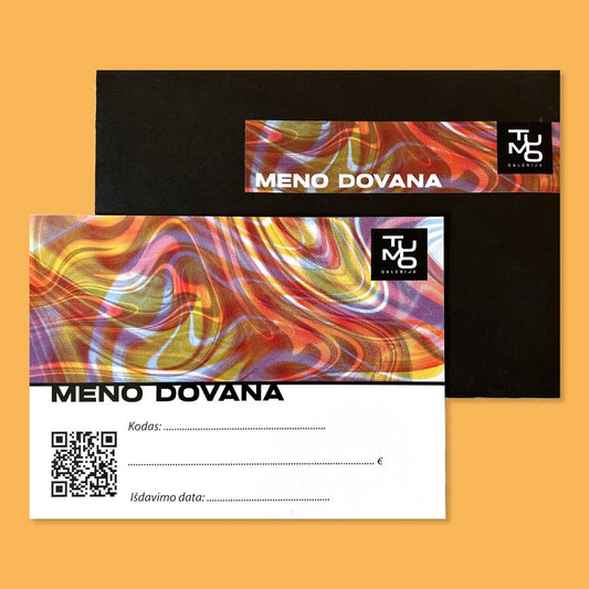 MENO DOVANA | TUMO GALERJOS DOVANŲ KUPONAS