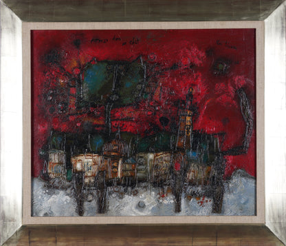 Theo Tobiasse | Firenze Dans un Chat, 1964 | Drobė, aliejus, 54x65 (71x81,5)