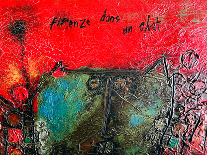 Theo Tobiasse | Firenze Dans un Chat, 1964 | Drobė, aliejus, 54x65 (71x81,5)