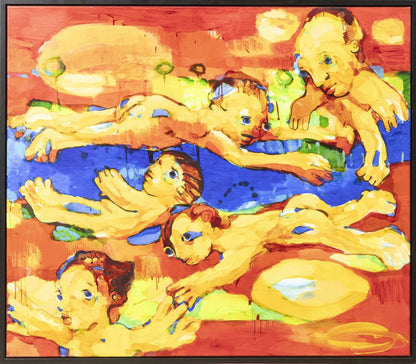 Vilmantas Marcinkevičius | Forgotten Games, 2008 | Oil, acrylic on canvas, 125x145