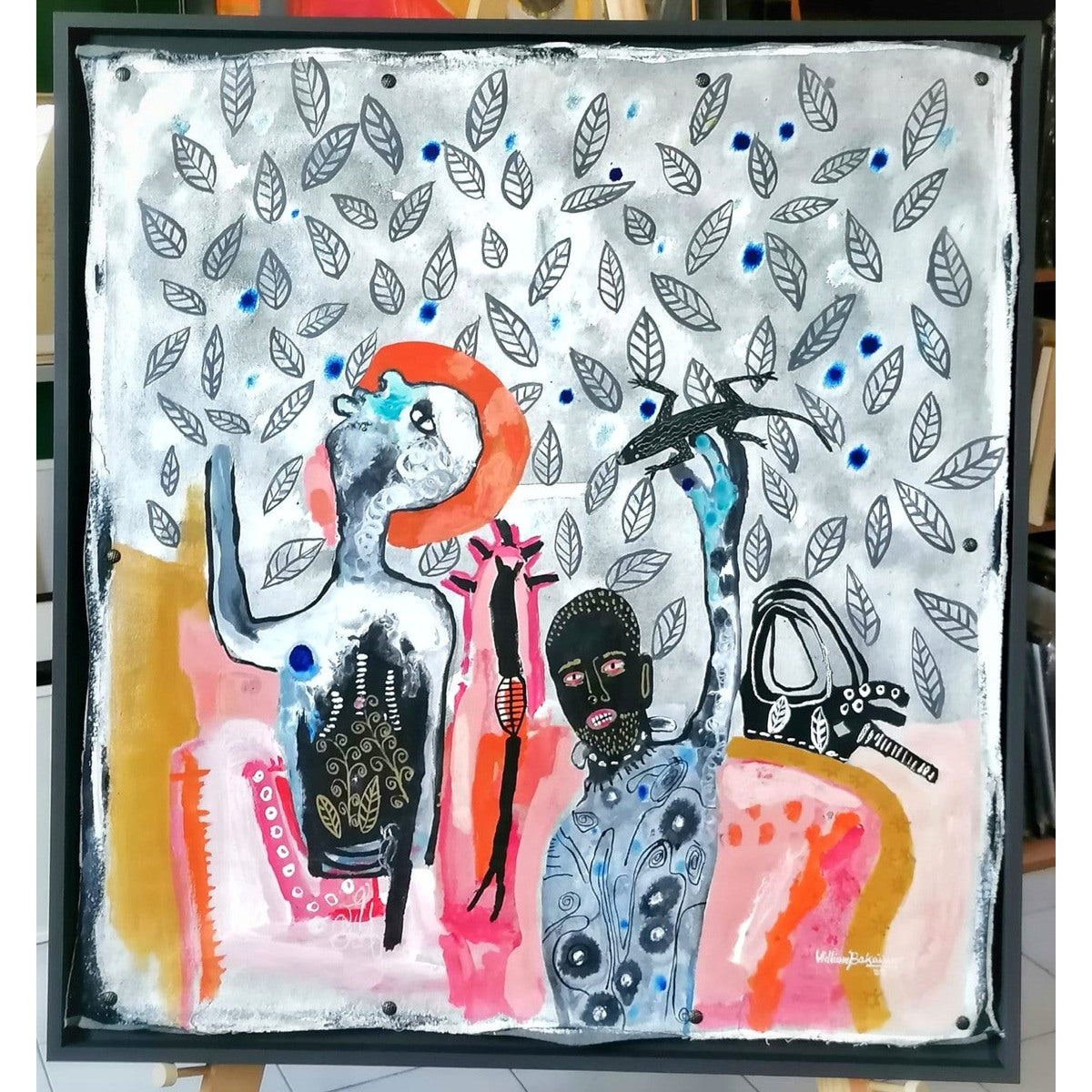 William Bakaïmo (Kamerūnas) | The Winner, 2022 | Mišri technika, drobė, 102×95