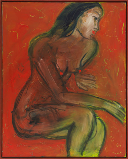 Luciano Castelli (Šveicarija) | Philippines nude, 1985 | Drobė, aliejus, 100x80 (102,5x82,5)