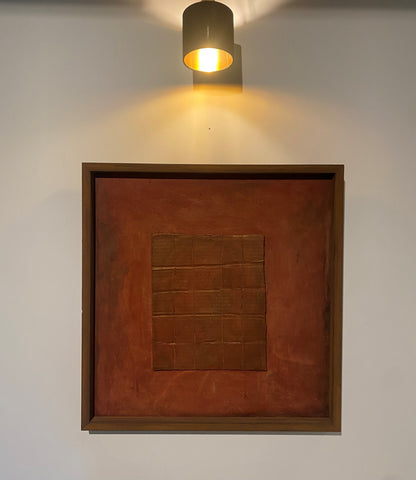 Kazimiera (Kazė) Zimblytė | Abstrakcija | Akrilas, koliažas, kartonas 60x60 (65x65)