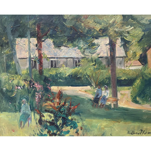 Zoma Baitler | Jardin del Kibutz Shvaim | Oil on canvas, 50x60 (55x65,5)