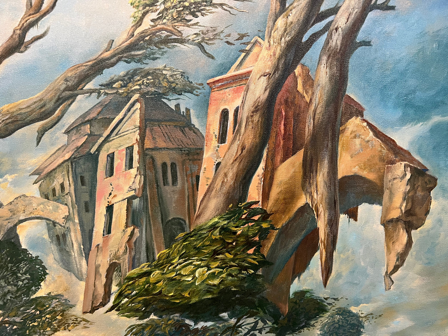 Samuel Bak | From the Other Side of the World, 2001 | Drobė, aliejus, 61x122 (76x136.5)