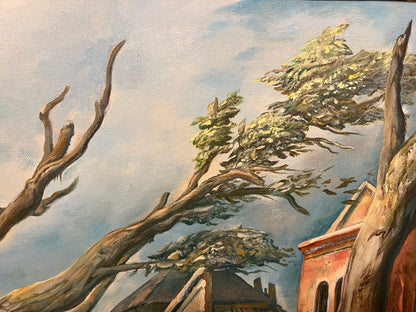 Samuel Bak | From the Other Side of the World, 2001 | Drobė, aliejus, 61x122 (76x136.5)
