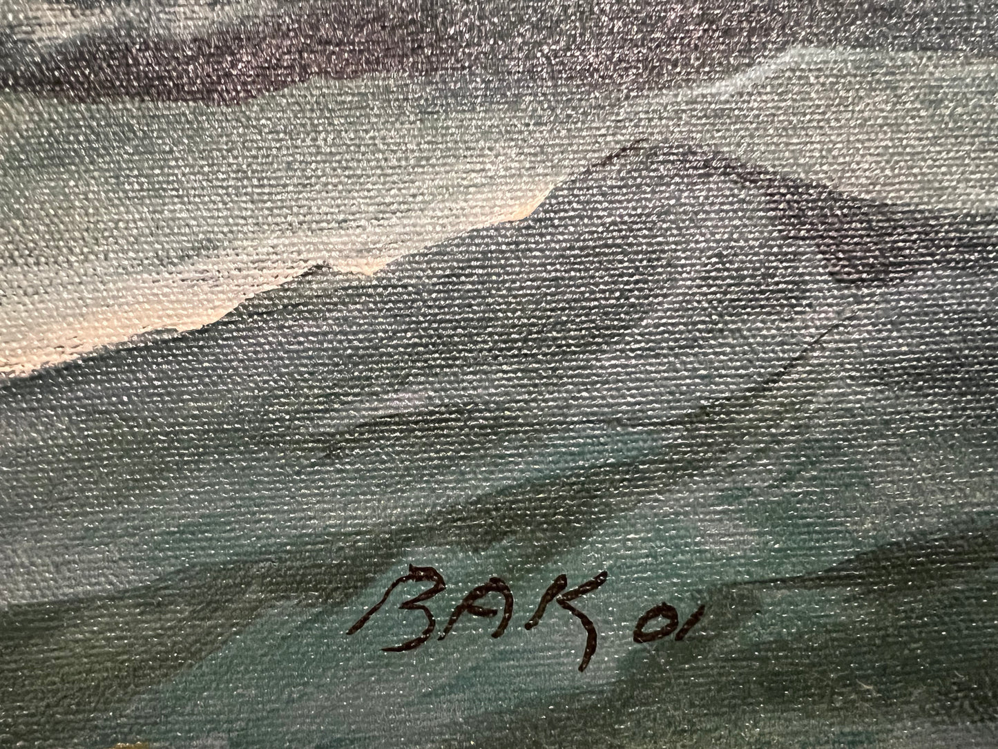 Samuel Bak | From the Other Side of the World, 2001 | Drobė, aliejus, 61x122 (76x136.5)