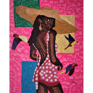 Daniel Gyekyi Gyan (Gana) | High Voltage Beauty, 2022 | Drobė, akrilas, 126×102 (129x104)